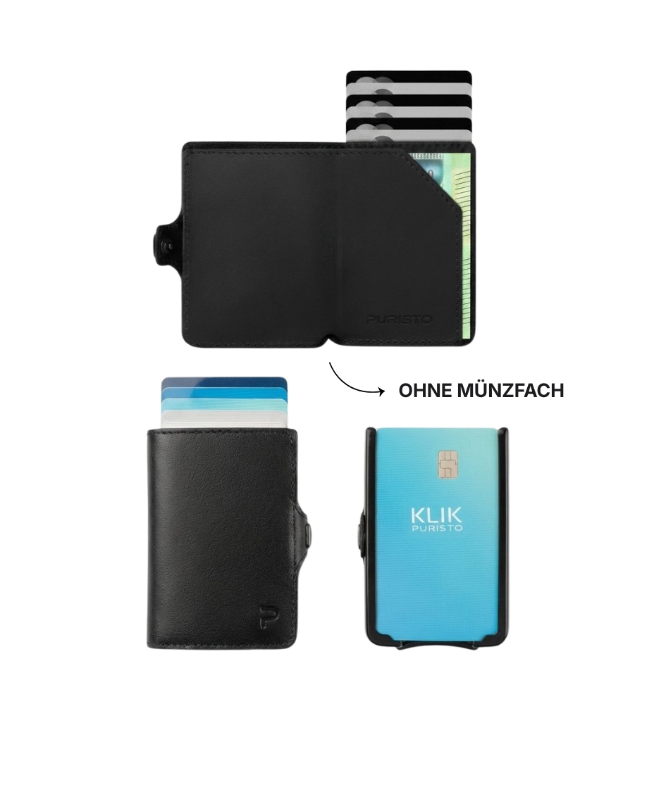 Geldbörse, Slim wallet, Kartenetui, Ohne Münzfach, Schwarz, Geldbörse, Kartenschlitz, Kreditkarten, slim, dünn, Geldbörse, Kartenetui, Kartenhalter, Slim Wallet, Ohne Münzfach, Geldbörse, Kreditkartenetui, Minibörse, Karbonleder, Ohne Münzfach